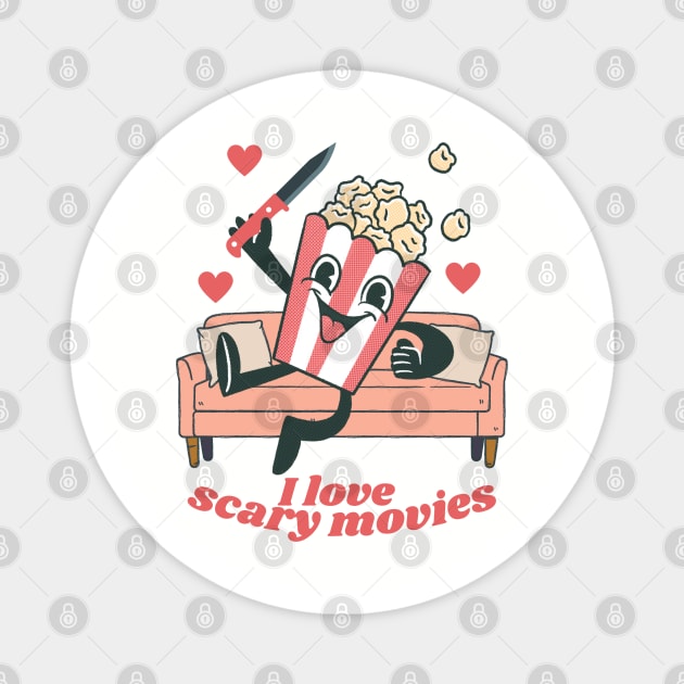 i love scary movies Magnet by Summyjaye